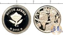 Продать Монеты ЮАР 2 1/2 цента 2004 Серебро