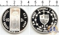 Продать Монеты Андорра 10 динерс 1991 Серебро