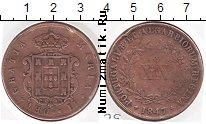 Продать Монеты Португалия 20 рейс 1848 Медь