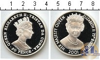 Продать Монеты Тристан-да-Кунья 50 пенсов 2001 Серебро