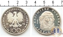 Продать Монеты Польша 100 злотых 1976 Серебро