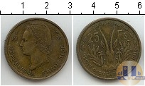 Продать Монеты Африканский союз 25 франков 1956 