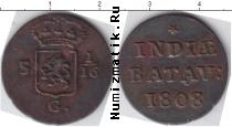 Продать Монеты Нидерландская Индия 1 дьюит 1821 Медь