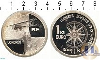 Продать Монеты Франция 1 1/2 евро 2004 Серебро