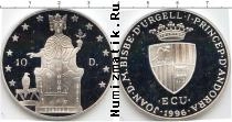 Продать Монеты Андорра 10 динерс 1996 Серебро