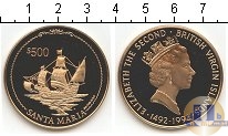 Продать Монеты Виргинские острова 500 долларов 1992 Золото