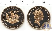 Продать Монеты Виргинские острова 100 долларов 1992 Золото
