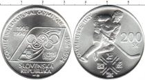Продать Монеты Словакия 200 крон 1993 Серебро