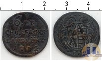 Продать Монеты Саксония 6 пфеннигов 1702 Медь