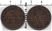 Продать Монеты Анхальт 3 пфеннига 1840 Медь