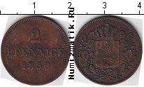 Продать Монеты Баден 2 пфеннига 1870 Медь