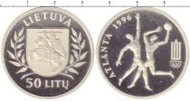 Продать Монеты Литва 50 лит 1996 Серебро