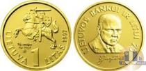 Продать Монеты Литва 1 лит 1997 Золото