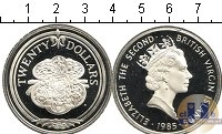 Продать Монеты Виргинские острова 20 долларов 1985 Серебро