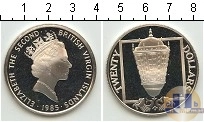 Продать Монеты Виргинские острова 20 долларов 1985 Серебро