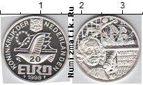 Продать Монеты Нидерланды 20 евро 1998 Серебро