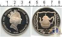 Продать Монеты Виргинские острова 20 долларов 1985 Серебро
