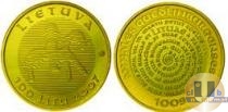 Продать Монеты Литва 100 лит 2007 Золото