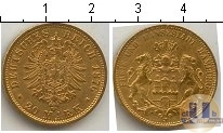 Продать Монеты Гамбург 20 марок 1876 Золото