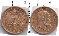 Продать Монеты Вюртемберг 20 марок 1900 Золото