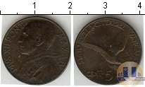 Продать Монеты Ватикан 5 сентим 1942 Медь