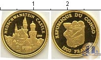 Продать Монеты Конго 1500 франков 2005 Золото