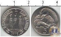Продать Монеты Сан-Марино 5 лир 1973 Алюминий