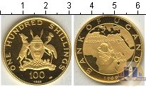 Продать Монеты Уганда 100 шиллингов 1969 Золото