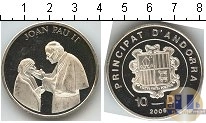 Продать Монеты Андорра 10 динерс 2005 Серебро