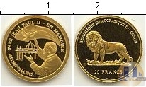Продать Монеты Конго 20 франков 2005 Золото