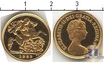Продать Монеты Великобритания 1/2 соверена 1983 Золото