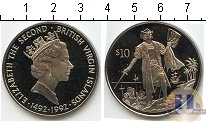 Продать Монеты Виргинские острова 10 долларов 1992 Серебро