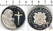 Продать Монеты Андорра 10 динерс 2005 Серебро