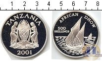 Продать Монеты Танзания 500 шиллингов 2001 Серебро