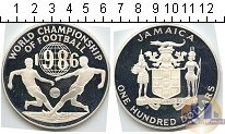 Продать Монеты Ямайка 100 долларов 1986 Серебро