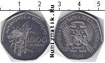 Продать Монеты Сан-Томе и Принсипи 1000 добрас 1997 Сталь покрытая никелем