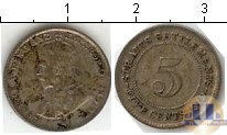 Продать Монеты Малайя 5 центов 1919 Серебро