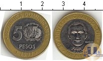 Продать Монеты Доминиканская республика 50 песо 1997 Биметалл