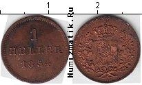 Продать Монеты Бавария 1 хеллер 1846 Медь