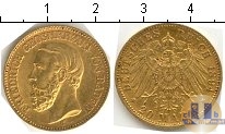 Продать Монеты Баден 20 марок 1894 Золото