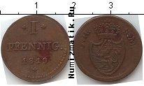 Продать Монеты Гессен-Дармштадт 1 пфенниг 1819 Медь