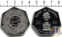 Продать Монеты Замбия 1000 квач 2000 Медно-никель