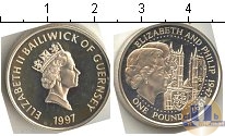 Продать Монеты Остров Джерси 1 фунт 1997 Серебро