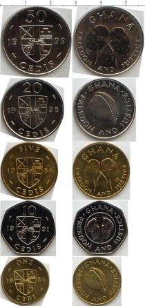Продать Наборы монет Гана Гана 1984-1999 0 