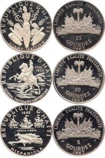 Продать Подарочные монеты Гаити Памятные монеты 1968 1968 Серебро