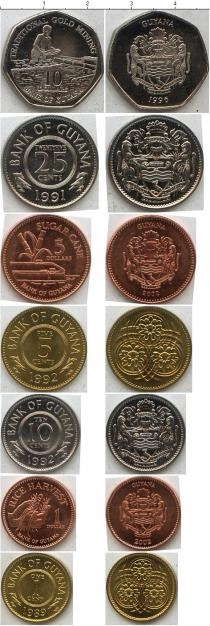 Продать Наборы монет Гайана Гайана 1989-2002 0 