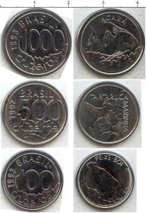 Продать Наборы монет Бразилия Бразилия 1992-1993 0 Медно-никель