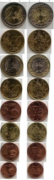 Продать Наборы монет Италия Франция 1999-2007 0 