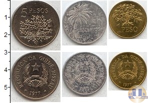 Продать Наборы монет Гвинея-Бисау Гвинея-Бисау 1977 1977 