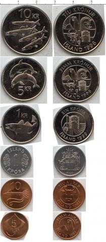 Продать Наборы монет Исландия Исландия 1981-1996 0 